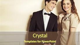  Presentation with romance nature couple - Cool new PPT layouts with men women fashion - smiling couple backdrop and a tawny brown colored foreground