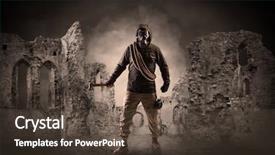  Presentation with hazard - Amazing presentation having a ruined crumbly building backdrop and a tawny brown colored foreground