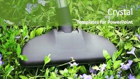  Presentation with pipe - Colorful presentation theme enhanced with menagement - metal pipe of vacuum cleaner backdrop and a tawny brown colored foreground