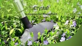  Presentation with vacuum cleaner robot - Audience pleasing slide set consisting of menagement - metal pipe of vacuum cleaner backdrop and a yellow colored foreground