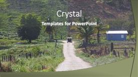  Presentation with mennonite - Presentation theme consisting of mennonite-family-riding-a-single background and a dark gray colored foreground