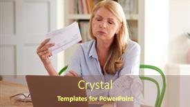  Presentation with home - Presentation design with menopausal-mature-woman-having-hot background and a tawny brown colored foreground