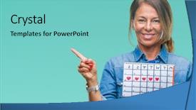  Presentation with hypertension at the productive age - Audience pleasing PPT theme consisting of menopause - middle age senior hispanic woman backdrop and a seafoam green colored foreground