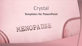  Presentation with menopause - Slides consisting of menopause-word-written background and a  colored foreground