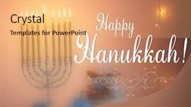  Presentation with hanukkah - Beautiful PPT layouts featuring menorah with candles for hanukkah backdrop and a coral colored foreground