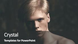  Presentation with men health - Slide set consisting of men's beauty and health background and a dark gray colored foreground