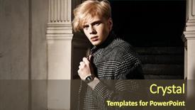  Presentation with men health - Slide deck consisting of men's beauty and health background and a tawny brown colored foreground