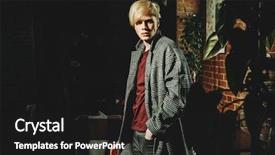  Presentation with men health - Slide deck consisting of men's beauty and health background and a dark gray colored foreground