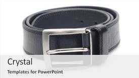  Presentation with black men - Colorful presentation theme enhanced with men's belt isolated over white backdrop and a white colored foreground