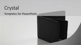  Presentation with black men - Cool new slide deck with men's black wallet money backdrop and a light gray colored foreground