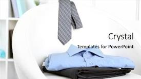  Presentation with clothes - Cool new presentation with mens day - men's clothes on chair backdrop and a white colored foreground