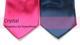  Presentation with blue pink - Amazing slide set having mens day - pink and blue ties isolated backdrop and a coral colored foreground
