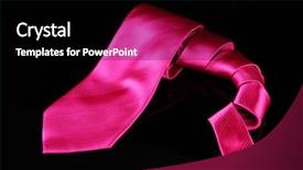  Presentation with pink black - Audience pleasing presentation theme consisting of mens day - pink tie isolated on black backdrop and a  colored foreground