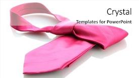  Presentation with pink and white balloons - PPT theme enhanced with mens day - pink tie isolated on white background and a  colored foreground