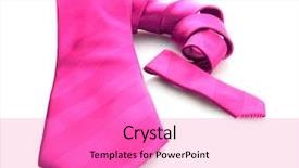  Presentation with hot pink white - Amazing presentation theme having mens day - pink tie isolated on white backdrop and a  colored foreground