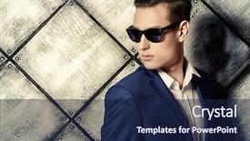  Presentation with elegant - Beautiful slides featuring mens suits - close-up portrait of a handsome backdrop and a navy blue colored foreground