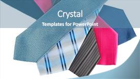  Presentation with color - Cool new presentation with mens fashion - color ties isolated on white backdrop and a teal colored foreground