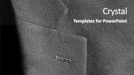  Presentation with fabric - Audience pleasing theme consisting of mens fashion - detail closeup close-up of suit backdrop and a dark gray colored foreground