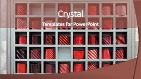  Presentation with tie - Amazing slides having mens fashion - neck tie collection backdrop and a tawny brown colored foreground