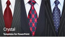  Presentation with photo - Slides consisting of mens fashion - triptych photo of a three background and a dark gray colored foreground