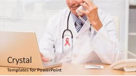  Presentation with mens health - Colorful slides enhanced with mens health - close-up of prostate cancer awareness backdrop and a lemonade colored foreground