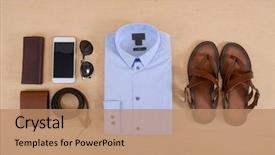  Presentation with mens fashion black - Theme featuring men's mans fashion background and a coral colored foreground