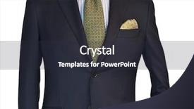 Presentation with tie - Cool new presentation theme with mens suit and tie backdrop and a dark gray colored foreground