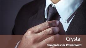  Presentation with black man fashion - PPT layouts enhanced with mens suits - closeup photo of a man background and a coral colored foreground