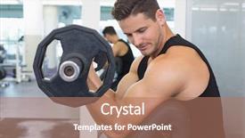  Presentation with heavy weight fight - Beautiful presentation featuring ment room - focused bodybuilder lifting heavy black backdrop and a coral colored foreground