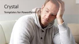  Presentation with headache - Presentation theme enhanced with mental - headache background and a soft green colored foreground