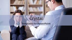  Presentation with psychology medical dementia treatment - Colorful slide set enhanced with mental - medical concept with psychologist visit backdrop and a light blue colored foreground