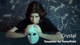  Presentation with hypocrisy - Slide deck consisting of mental-disorders-a-girl background and a wine colored foreground