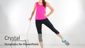  Presentation with exercise kids kid doing fitness - Audience pleasing presentation theme consisting of electrical engineer - transmission equipment high - voltage backdrop and a ocean colored foreground