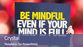  Presentation with mind - Slide deck featuring mental health - be mindful even if your background and a ocean colored foreground