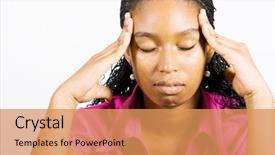  Presentation with depression - Slide set with mental health - depression background and a coral colored foreground