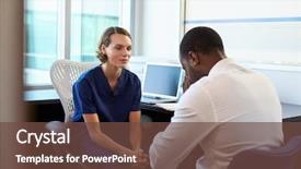  Presentation with depressed - Amazing slides having mental health - doctor in consultation with depressed backdrop and a tawny brown colored foreground