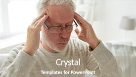  Presentation with pregnancy medicine healthcare and people - Cool new PPT theme with mental health - healthcare pain stress age backdrop and a gray colored foreground