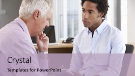  Presentation with mental health - Colorful slide set enhanced with mental health - middle aged man having counselling backdrop and a light blue colored foreground