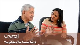  Presentation with counseling session - Cool new slides with mental health - person in need having backdrop and a red colored foreground