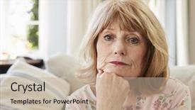  Presentation with senior heands - Beautiful presentation featuring mental health - portrait of senior woman backdrop and a mint green colored foreground