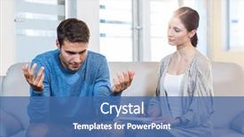  Presentation with mental health - Slide deck featuring mental health - psychologist talking with depressed man background and a ocean colored foreground