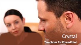  Presentation with psychotherapy - Beautiful presentation theme featuring mental health - psychotherapy support needed backdrop and a tawny brown colored foreground