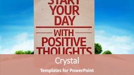  Presentation with thoughts - Audience pleasing PPT layouts consisting of mental health - start your dat with positive backdrop and a coral colored foreground