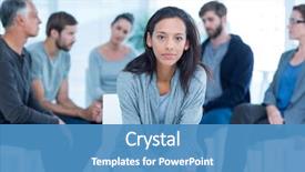  Presentation with mental health - PPT layouts having mental health - woman comforting another in rehab background and a teal colored foreground