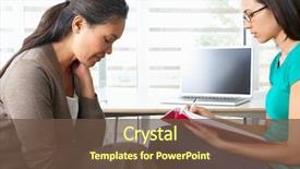  Presentation with counselling session - Colorful slide set enhanced with mental health - woman having counselling session backdrop and a tawny brown colored foreground