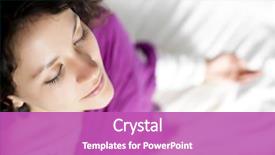  Presentation with meditation - Theme enhanced with abstract plaster wall texture background in green tones background and a gray colored foreground