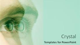  Presentation with mental health - Cool new PPT layouts with mental-health-concept-with-close backdrop and a soft green colored foreground