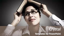  Presentation with mental health education - Cool new PPT theme with behing - barista career - portrait backdrop and a coral colored foreground