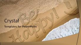  Presentation with mental health - PPT theme having mental health free - be happy written background and a coral colored foreground