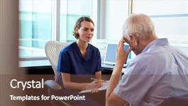  Presentation with mental health - Cool new PPT theme with mental health nursing - doctor in consultation with depressed backdrop and a tawny brown colored foreground